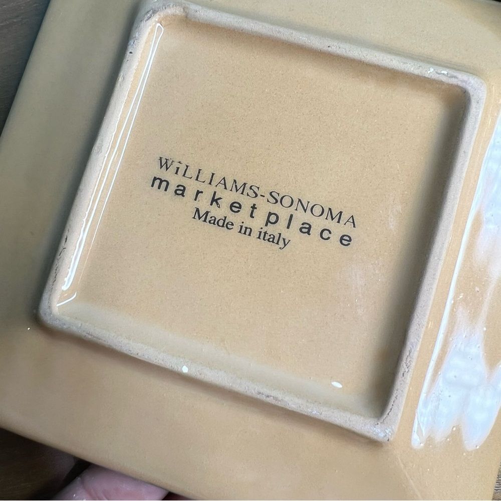 Williams Sonoma vintage made in Italy snack plates veggies - Picture 4 of 6